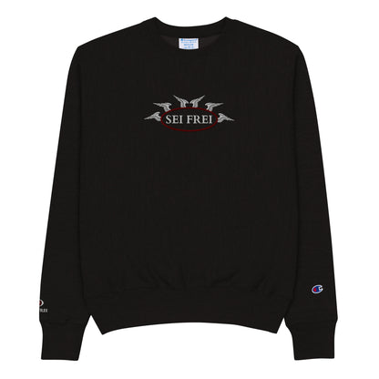 SEI FREI Classics Embroidered Champion Sweatshirt - Wine