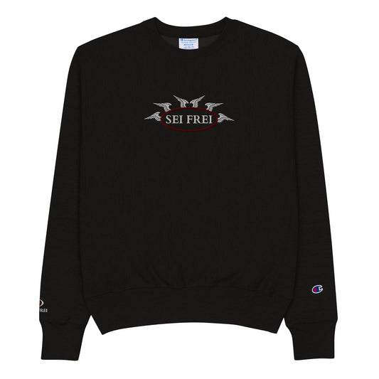 SEI FREI Classics Embroidered Champion Sweatshirt - Wine