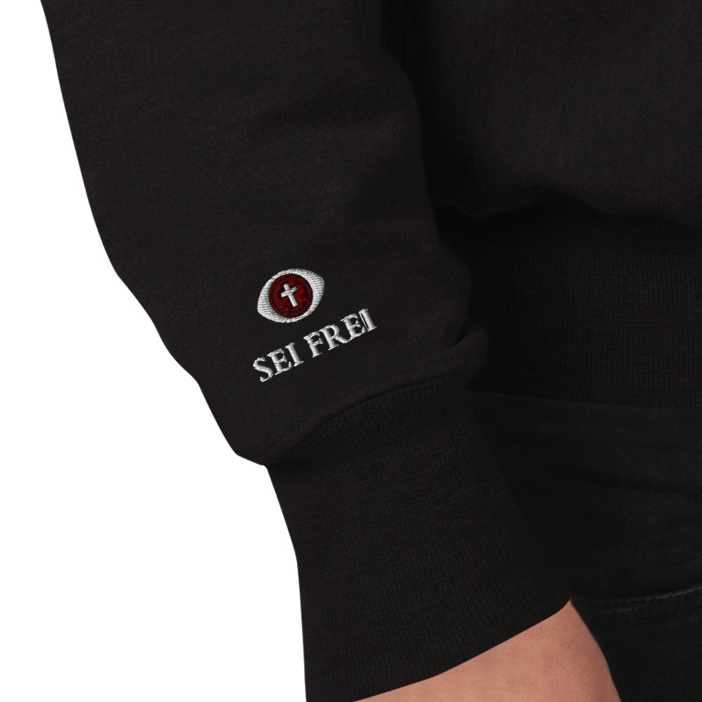 SEI FREI Classics Embroidered Champion Sweatshirt - Wine