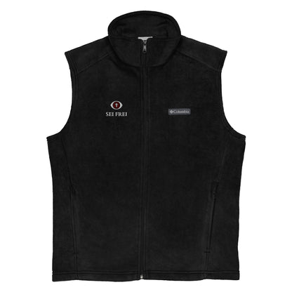 SEI FREI Classics Embroidered Men’s Columbia fleece vest - Wine