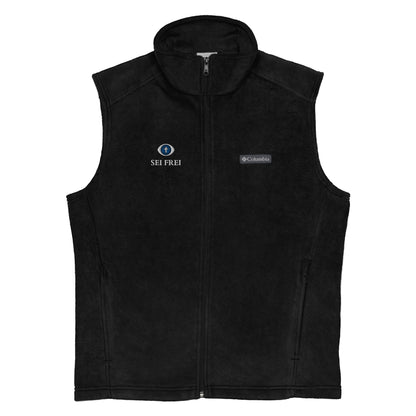 SEI FREI Classics Embroidered Men’s Columbia fleece vest - Water