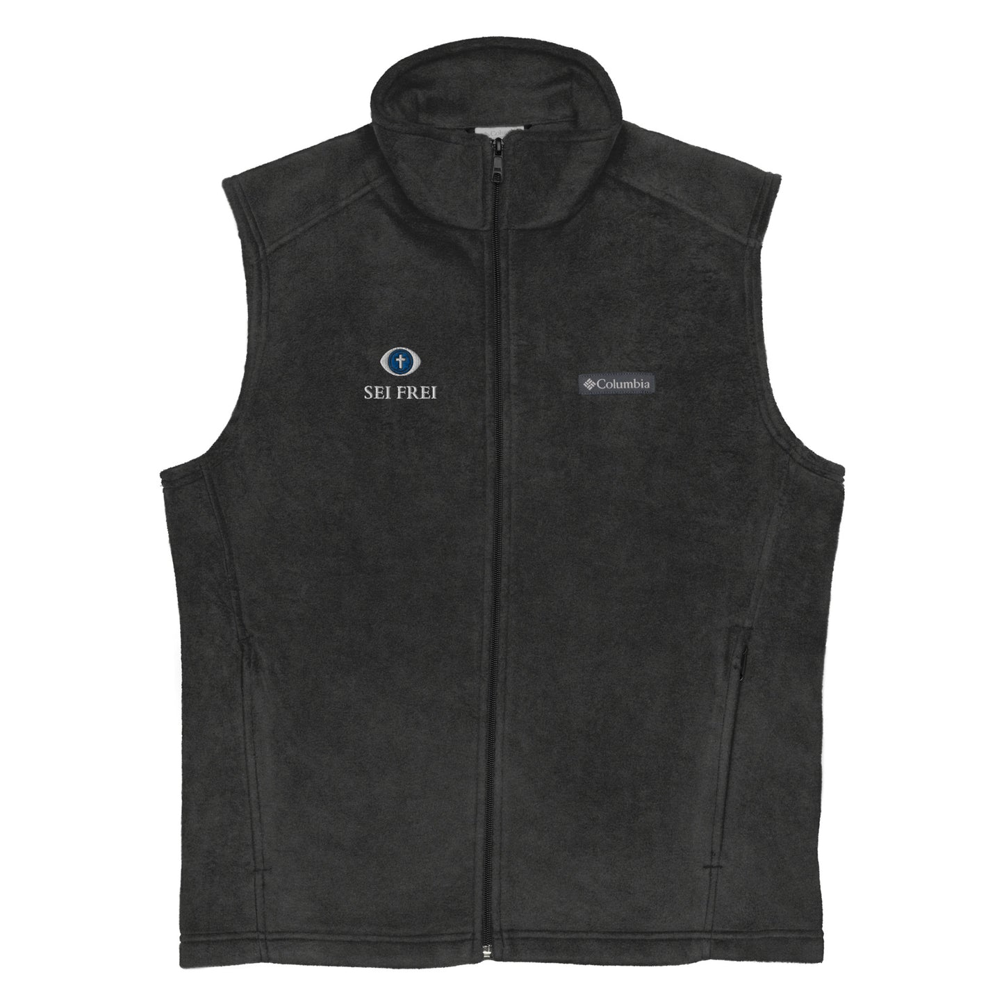 SEI FREI Classics Embroidered Men’s Columbia fleece vest - Water