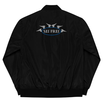 SEI FREI Classics Embroidered Premium recycled bomber jacket - Water