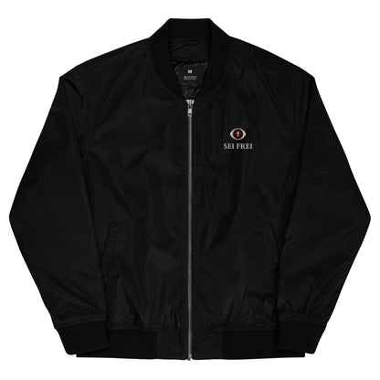 SEI FREI Classics Embroidered Premium recycled bomber jacket - Wine