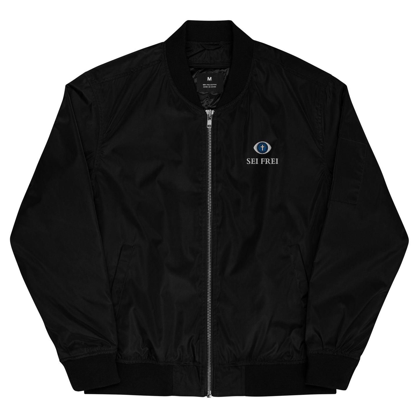 SEI FREI Classics Embroidered Premium recycled bomber jacket - Water