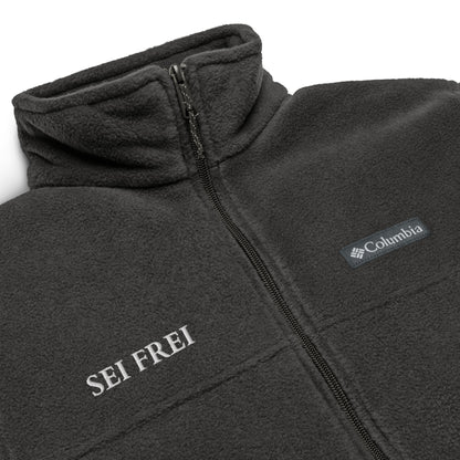 SEI FREI Classics Embroidered Unisex Columbia fleece jacket - Wine