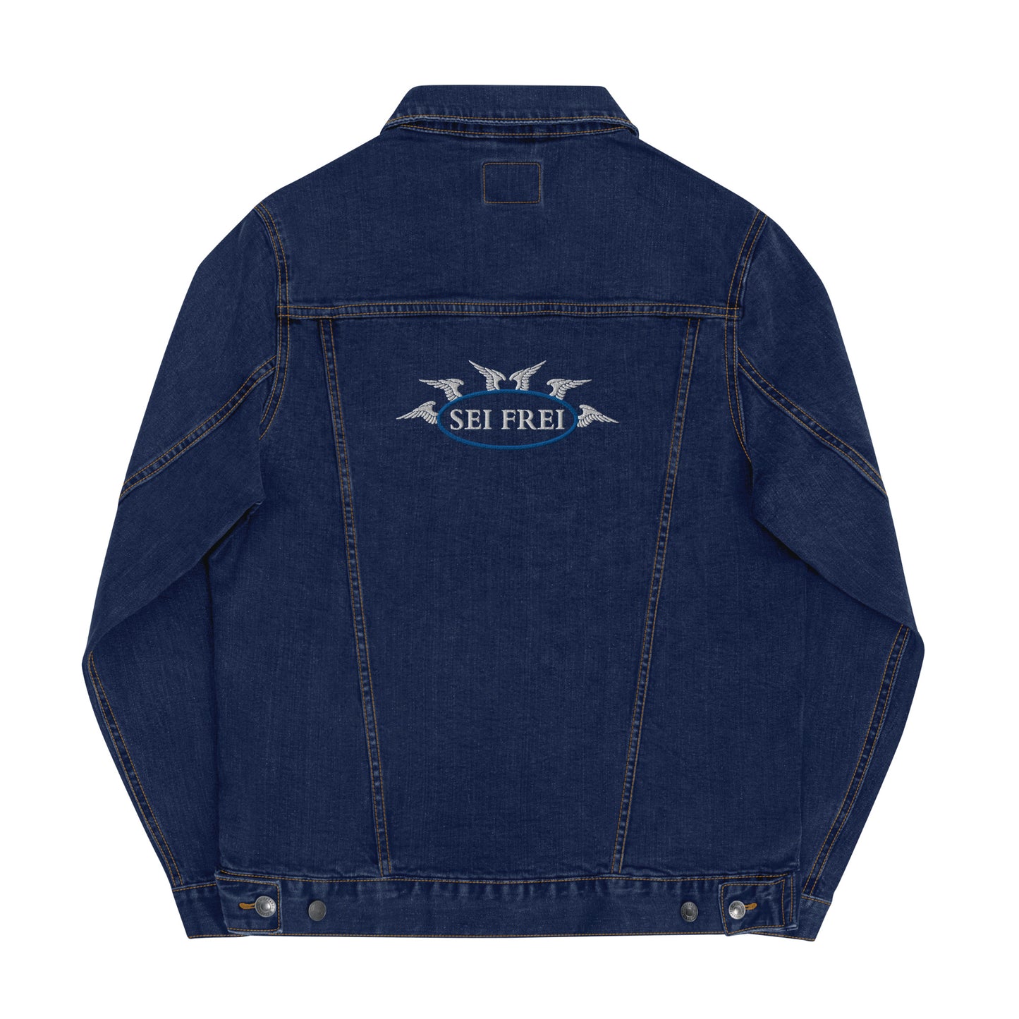 SEI FREI Classics Embroidered Unisex denim jacket - Water