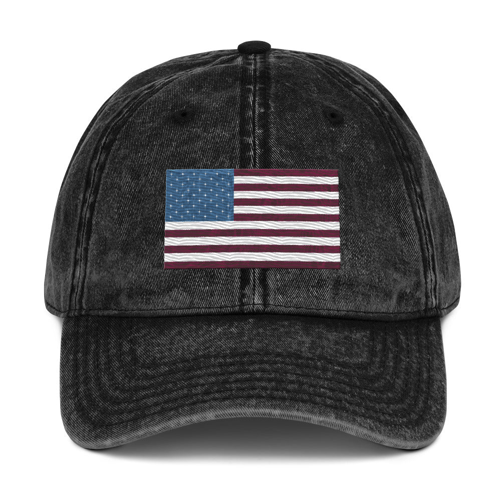 Star Spangled TruClr Embroidered Vintage Cotton Twill Cap