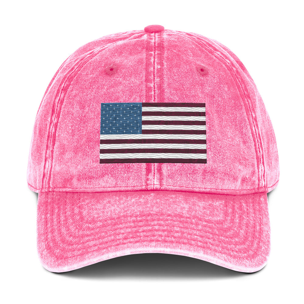 Star Spangled TruClr Embroidered Vintage Cotton Twill Cap