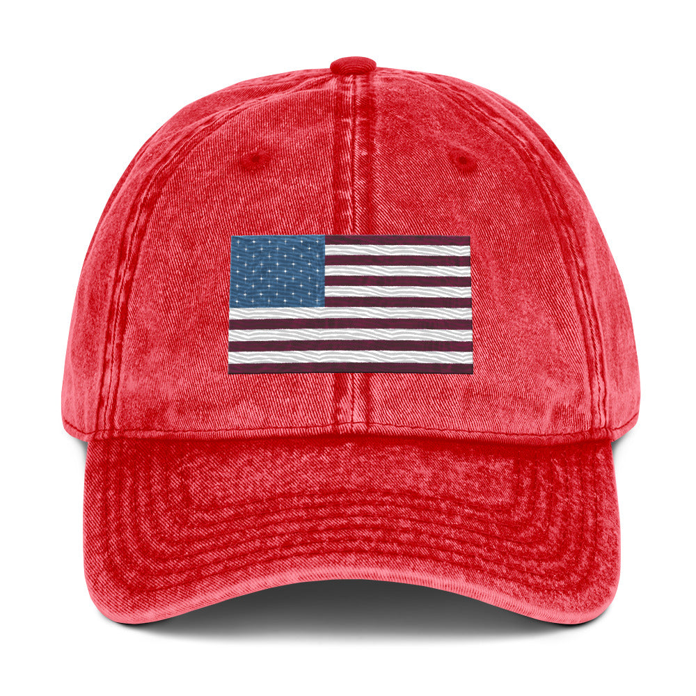 Star Spangled TruClr Embroidered Vintage Cotton Twill Cap