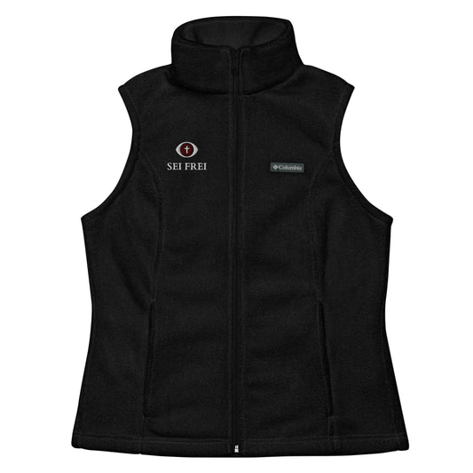 SEI FREI Classics Embroidered Women’s Columbia fleece vest - Wine