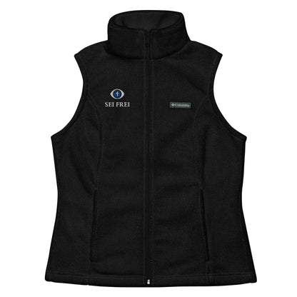 SEI FREI Classics Embroidered Women’s Columbia fleece vest - Water