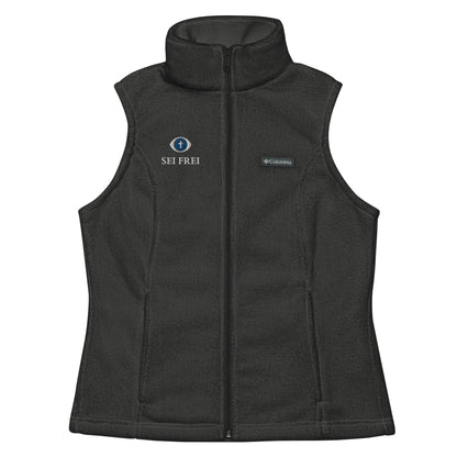 SEI FREI Classics Embroidered Women’s Columbia fleece vest - Water